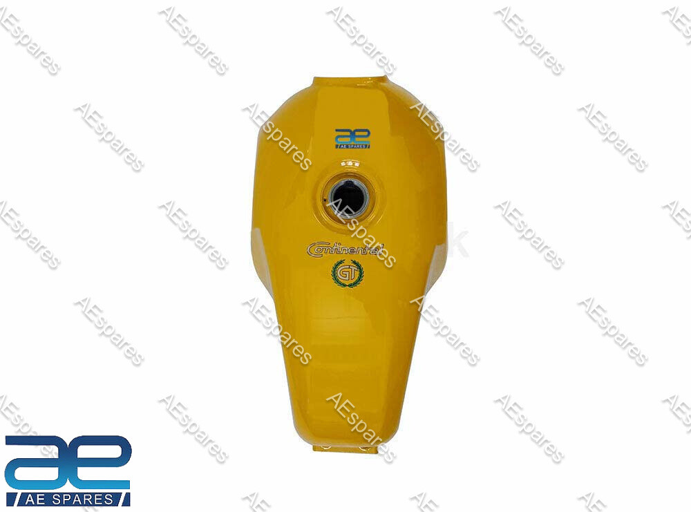 For Royal enfield Continental GT 535 cc Petrol Gas Fuel Tank Yellow Color  