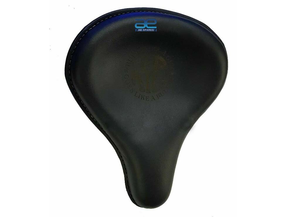 Front Seat Black Leather For Royal Enfield Classic Bike 350cc 500cc 