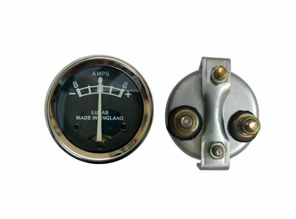 8 Amp Ammeter Ampere Meter Repro Lucas For Norton BSA Triumph Ariel AJS  