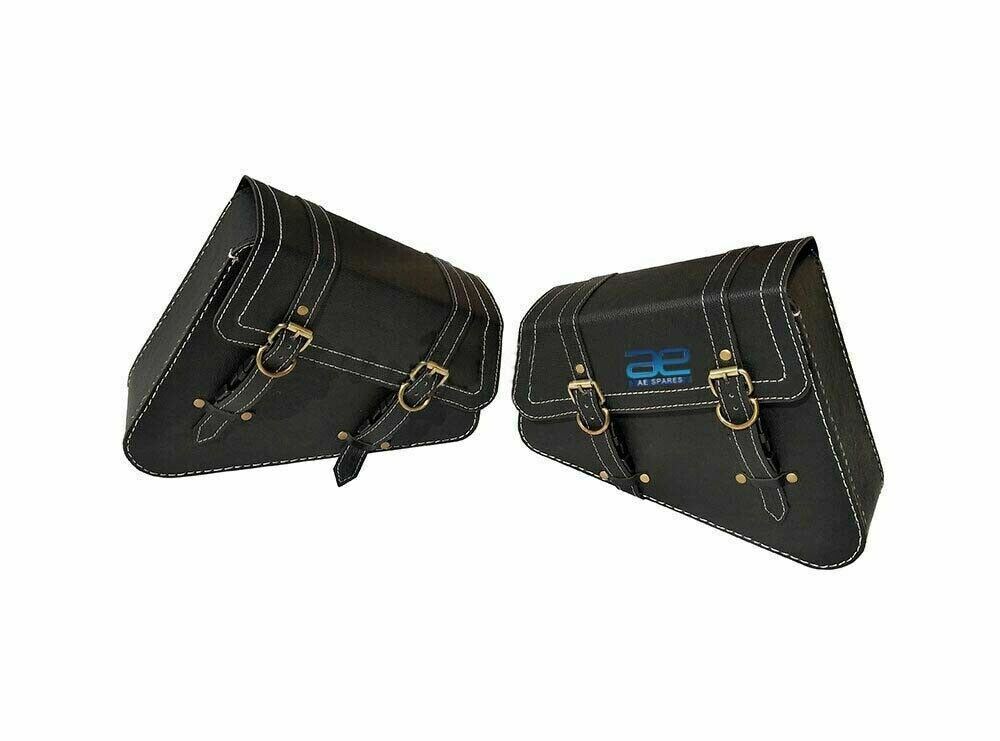 Fits Royal Enfield Interceptor 650 cc Mounting Rails Black Pannier Bags Pair  