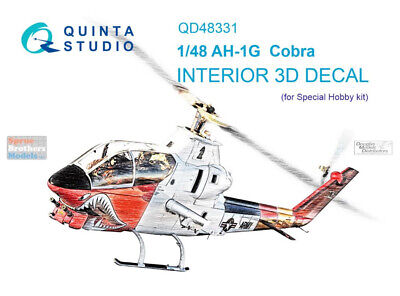 QTSQD48331 1:48 Quinta Studio Interior 3D Decal - AH-1G Cobra (SPH kit)