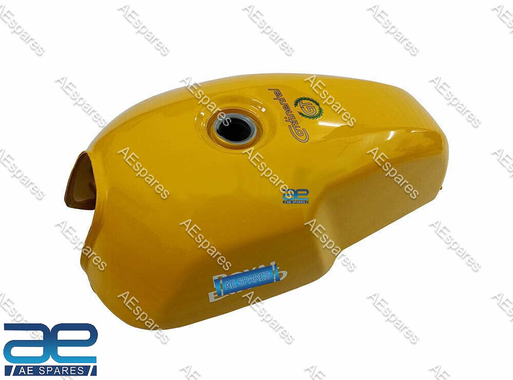 For Royal enfield Continental GT 535 cc Petrol Gas Fuel Tank Yellow Color  