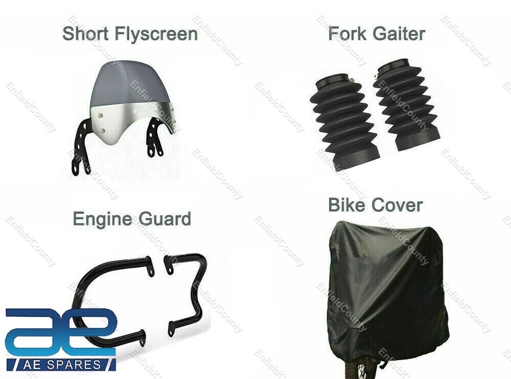 For Royal Enfield Interceptor 650 cc Accessories Combo Pack 4 pcs 