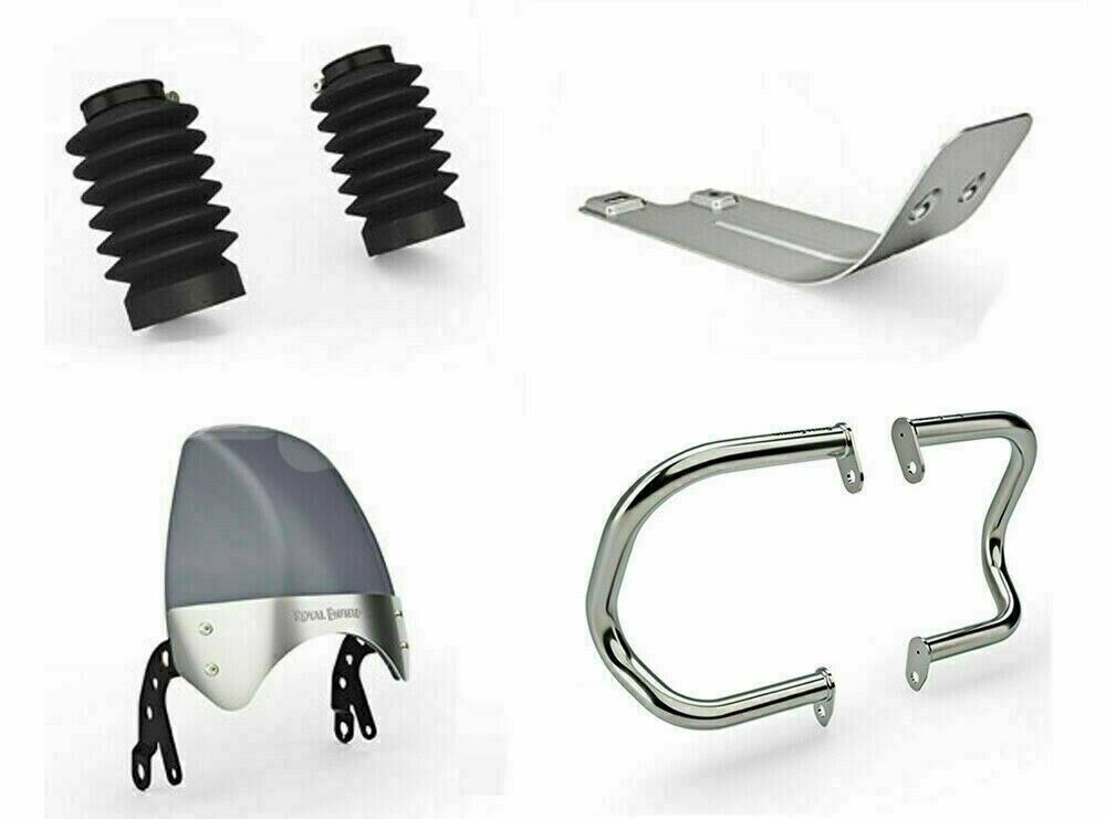 Accessories Combo Pack 4 Pcs For Royal Enfield Interceptor 650cc 