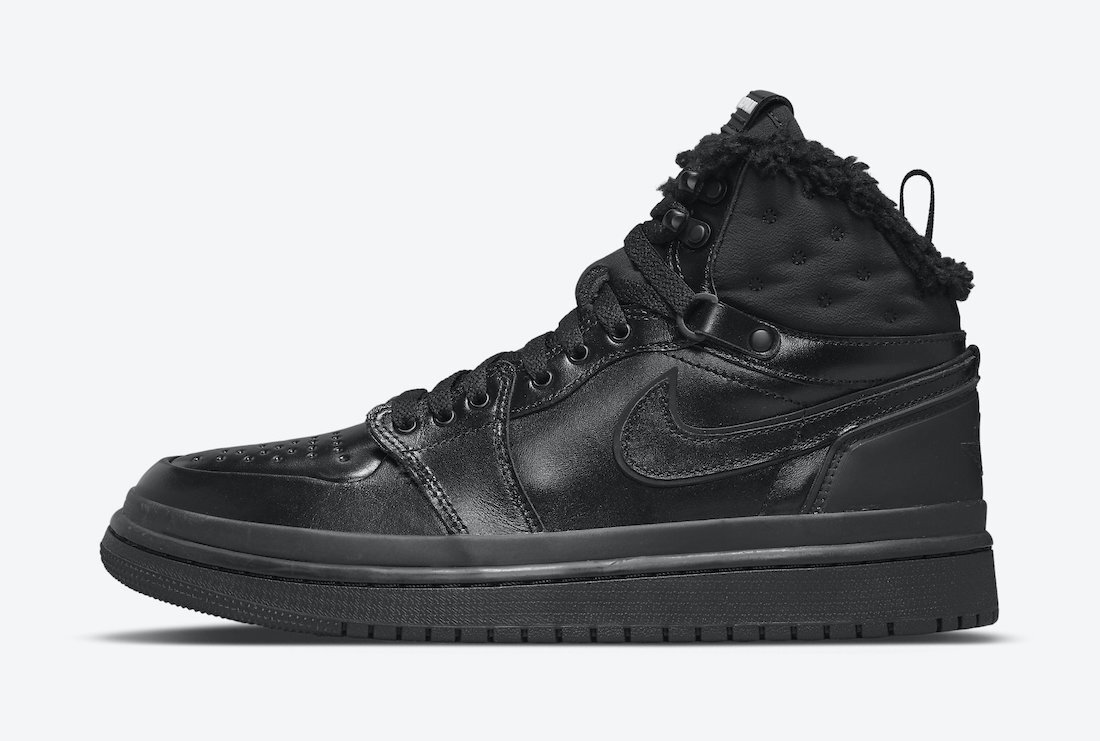 Женские кроссовки Nike Air Jordan 1 Retro Acclimate Triple Black Winter DC7723-001 размер 5,5