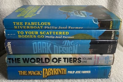 Lot 5 hardcovers Phillip Jose Farmer HC DJ BCE To Your Scattered Bodies Go More