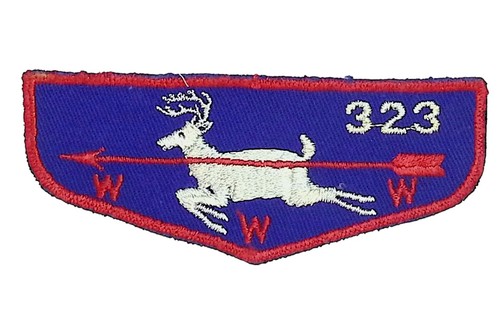 Arrowhead Lodge 323 National Trail WV F2b Twill Mrg1993 Flap RED Bdr