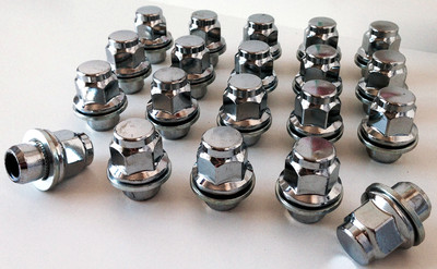 Toyota M12 x 1.5 21mm Hex, flat Seat Car alloy wheel nuts lugs x 20
