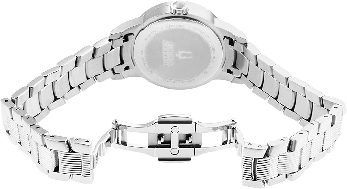 Pre-owned Bulova Accutron 63l111 Womens Stainless Steel Quartz Water Resistant Watch Bnib