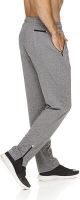 Reebok Men's Track & Running Pants with Pockets Gray Size Medium