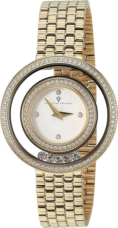 Pre-owned Christian Van Sant Women's Gracieuse White Dial Watch - Cv4831, Stainless Steel