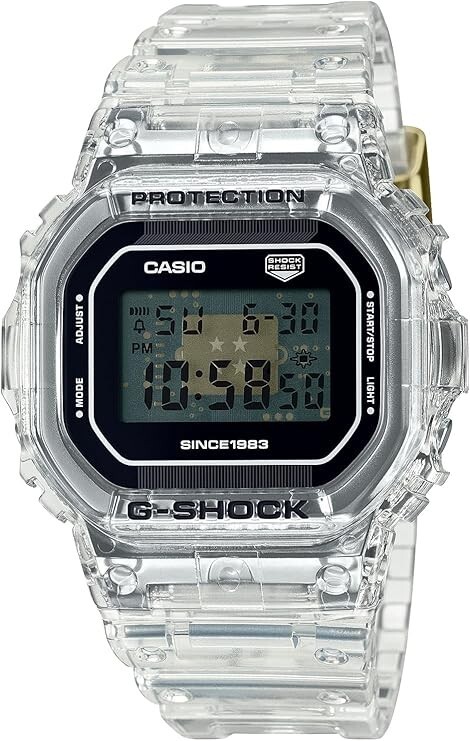 Pre-owned Casio G-shock Dw-5040rx-7jr 40th Anniversary Clear Remix Limited Men's Watch