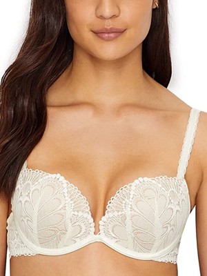 Женский изысканный гламурный бюстгальтер с эффектом пуш-ап Wonderbra, цвет слоновой кости, 32A