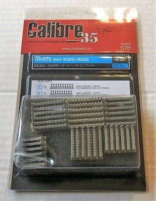 CALIBRE35 CALIBRE 35 35040 - 1//35 RESIN KIT 360 pcs RIVETS 0.5 mm DIAMETER