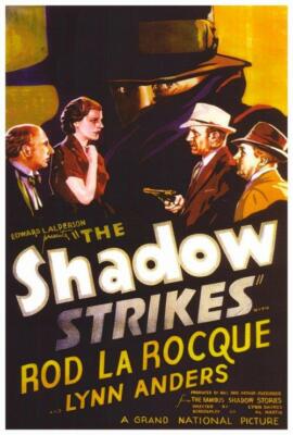 THE SHADOW STRIKES Movie POSTER 27 x 40 Rod La Rocque, Lynn Anders, A