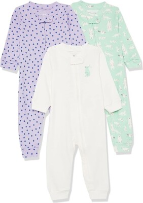 Amazon Essentials Unisex Toddler Snug-Fit Cotton Footless Sleeper Pajamas 4T