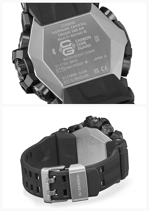 Pre-owned Casio G-shock Gwg-b1000ec-1ajf Mudmaster Radio Solar Men's Watch Japan