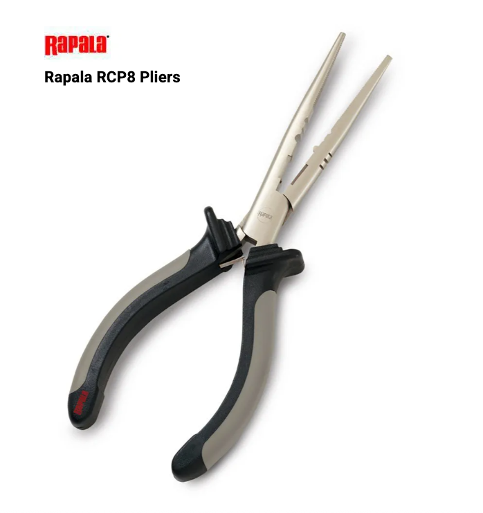 RAPALA PINZA x ANELLINI  SPLIT RING PLIERS 21,5 CM BECCO LUNGO RCP8 SPINNING