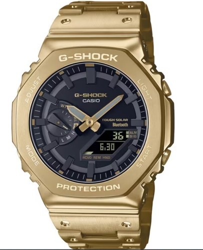 Pre-owned Casio G-shock Gm-b2100gd-9ajf Gold Wristwatch Bluetooth Japan Imported