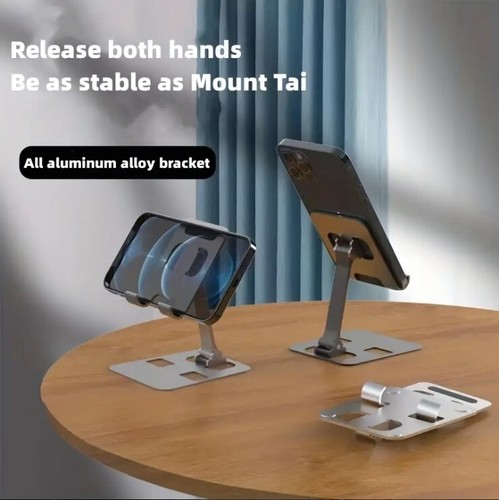 Universal Adjustable Metal Desk Tabletop Phone iPad Tablet Stand Foldable LOT