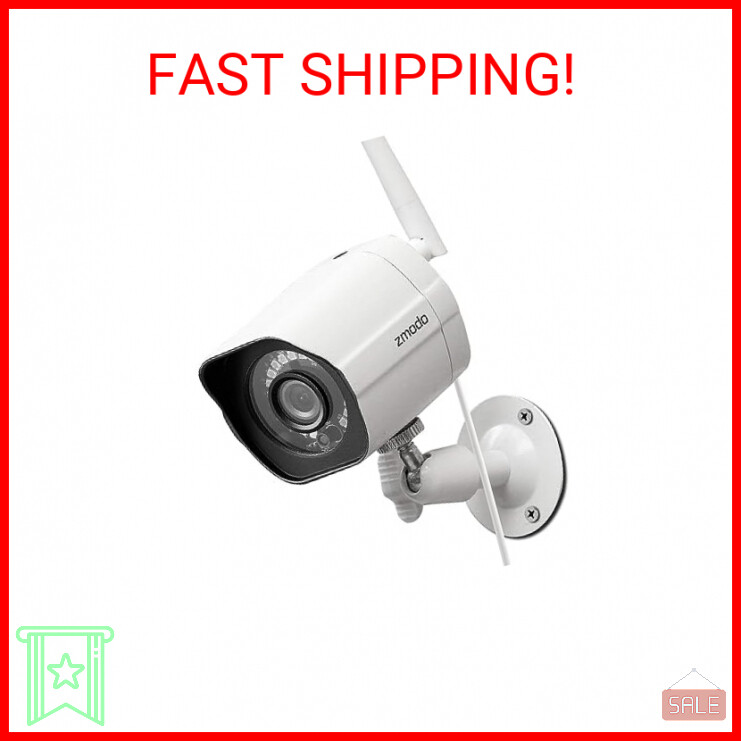Zmodo 1080p Full HD Outdoor Wireless Security Camera System, Plug-in, Smart Home