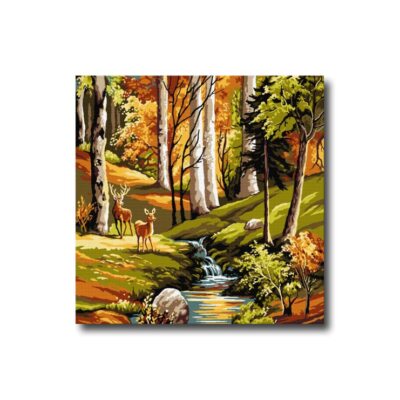 Hudemas Kit Mezzo Punto Completo di Tela e Filati Paesaggi Vari Mis (g0l)