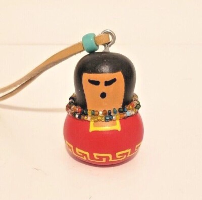 Navajo Gourd Key Chain Girl  Signed  NEW  3261
