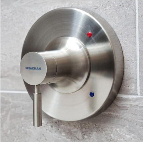 Speakman Neo 1-Handle Universal Shower Valve Trim Kit in Brushed Nickel -
