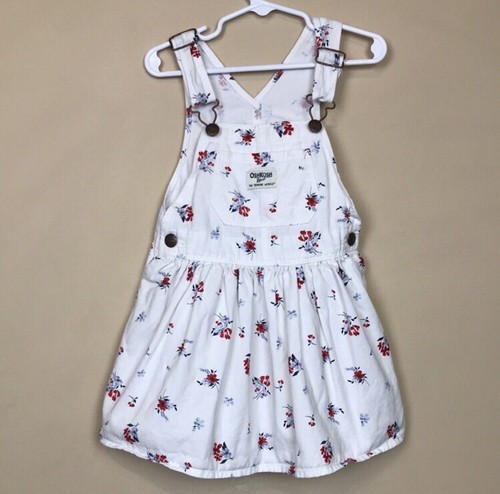 OshKosh B'Gosh Toddler Girls' Floral Print White Red Blue