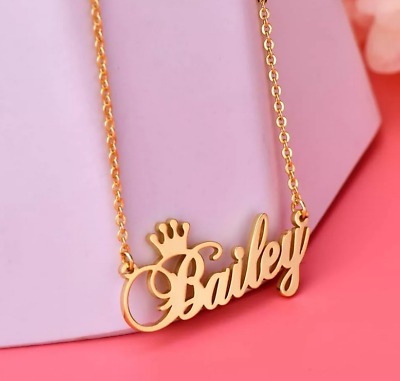 14k gold custom name pendant deals