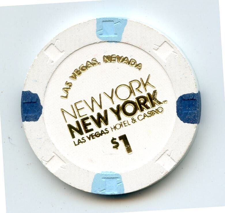1.00 Chip from the New York New York Casino Las Vegas Nevada Hotstamp