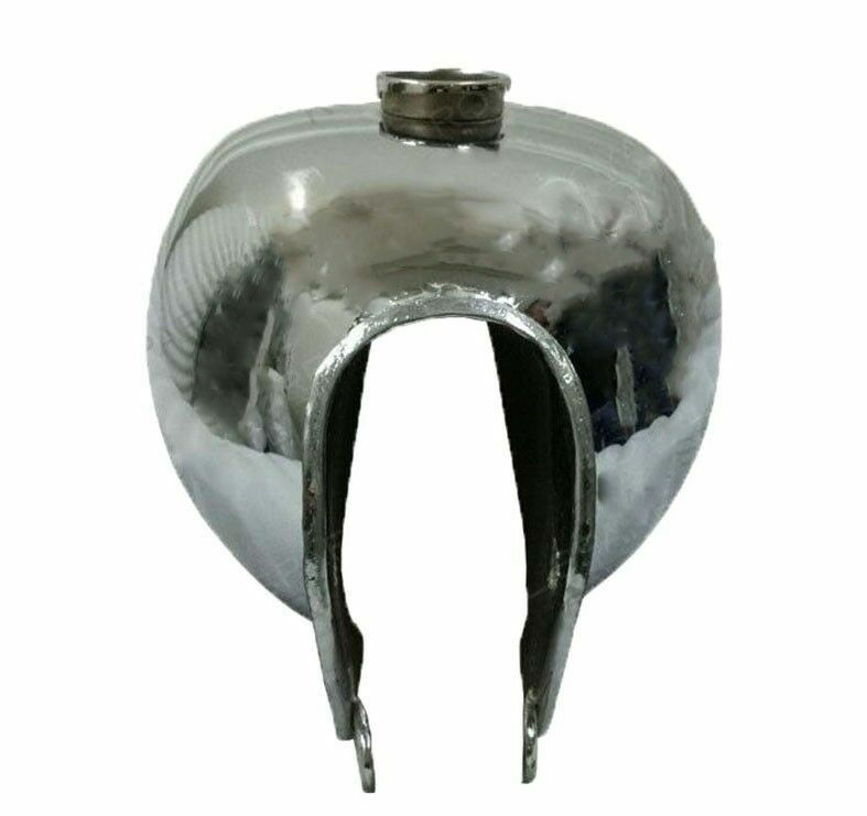 Fits Royal Enfield Interceptor Petrol Fuel Tank Chrome Plated With Tap & Cap  