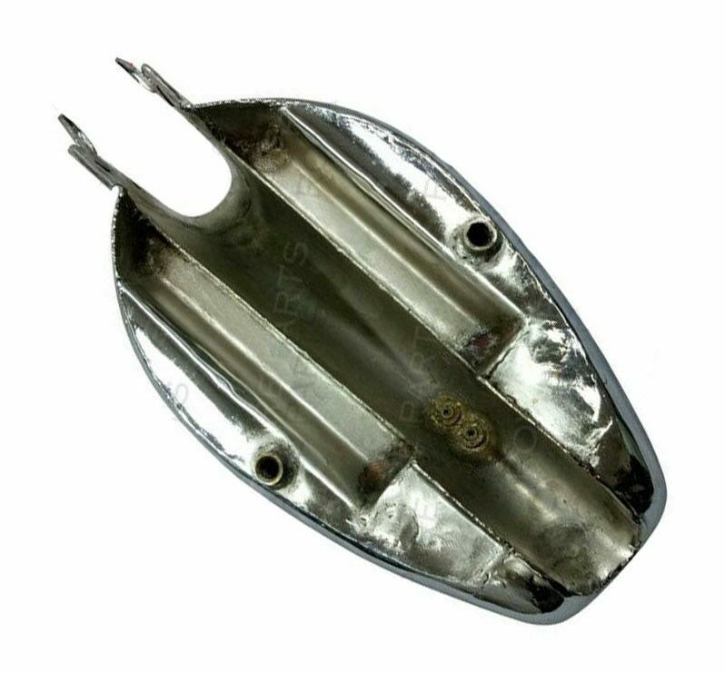 Fits Royal Enfield Interceptor Petrol Fuel Tank Chrome Plated With Tap & Cap  