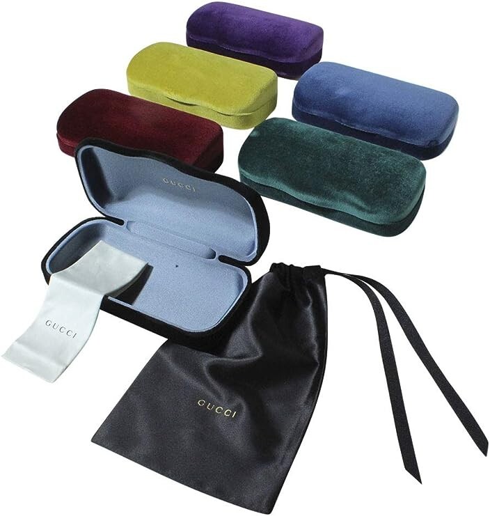 Pre-owned Gucci Gg1325s 001 Black Frame - Grey Lens Women's Sunglasses 54mm Authentic In Gray