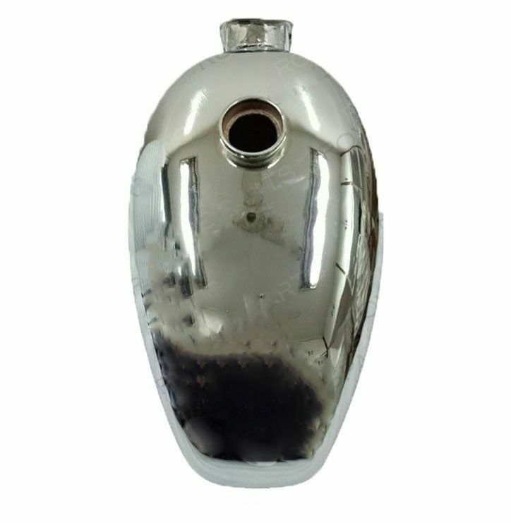 Fits Royal Enfield Interceptor Petrol Fuel Tank Chrome Plated With Tap & Cap  