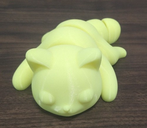 Cute 3d Printed Articulated Baby Cat by Zou3d / Desk Pet / Fidget Toy