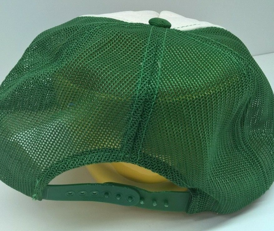 Vintage West Bend Elevator Co. Hat Cap Green Mesh Snapback Seed Feed Iowa