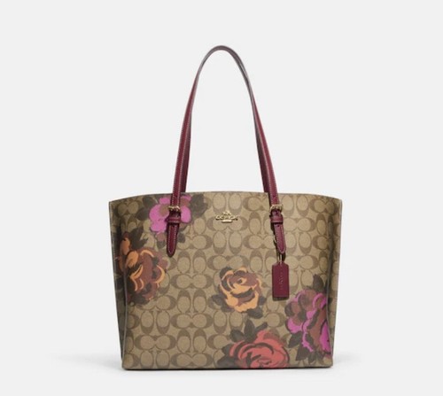 トートバッグ COACH Mollie Tote Bag With Floral Print CZ593 NWT Coach Mollie Tote Bag With Floral Print CZ593 | eBay