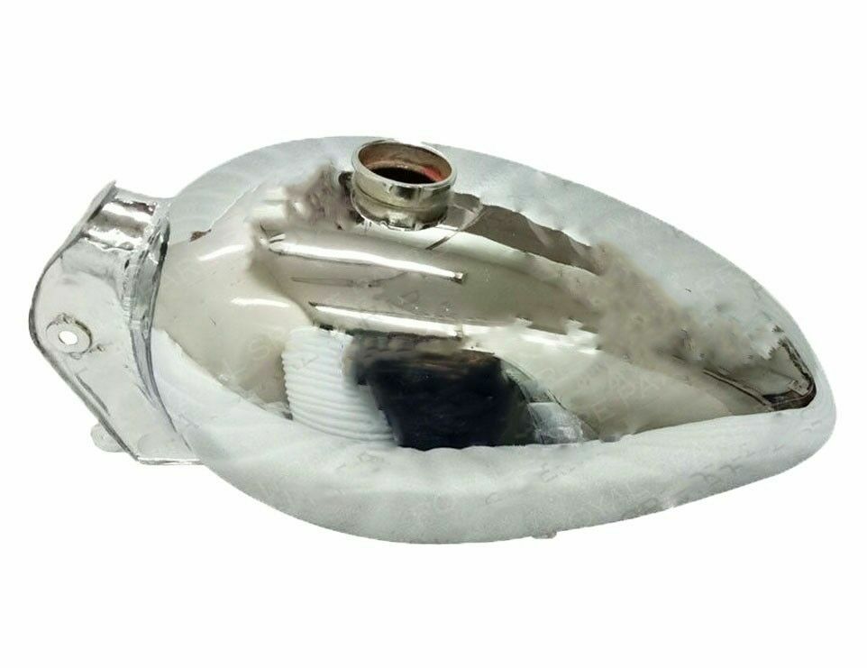 Fits Royal Enfield Interceptor Petrol Fuel Tank Chrome Plated With Tap & Cap  