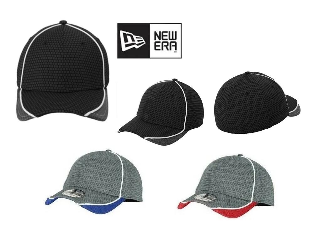 MEN'S NEW ERA STRETCH FIT, WICKING, HEX MESH PATTERN CAP, 39Thirty