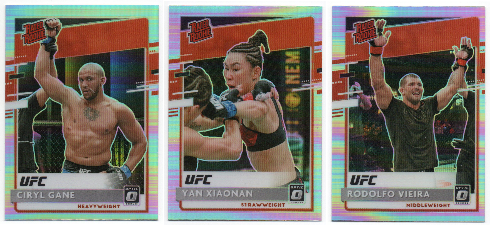 2021 Panini Chronicles UFC Donruss Optic Rated Rookies