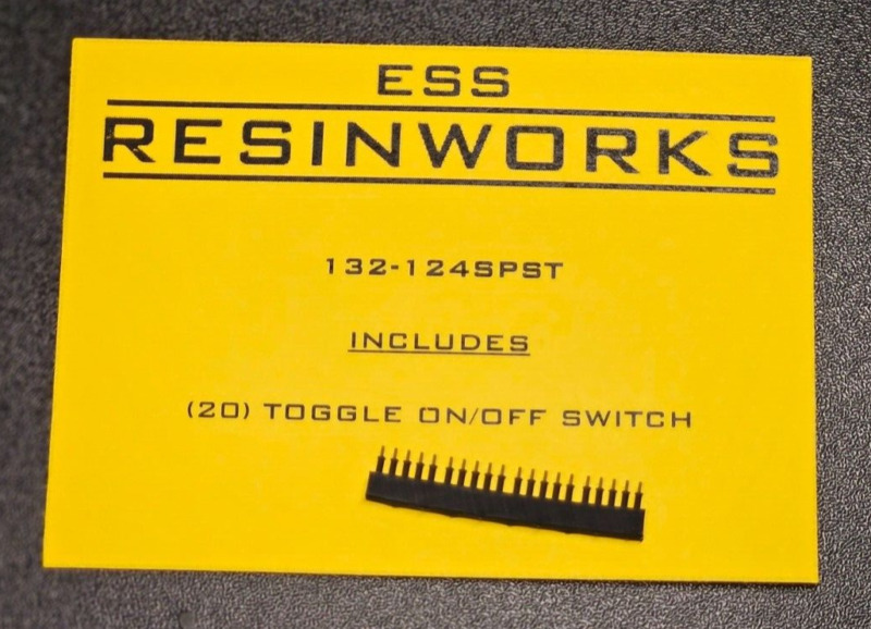 1/24 1/25 Scale Toggle Switches Ess Resinworks 132-124spst