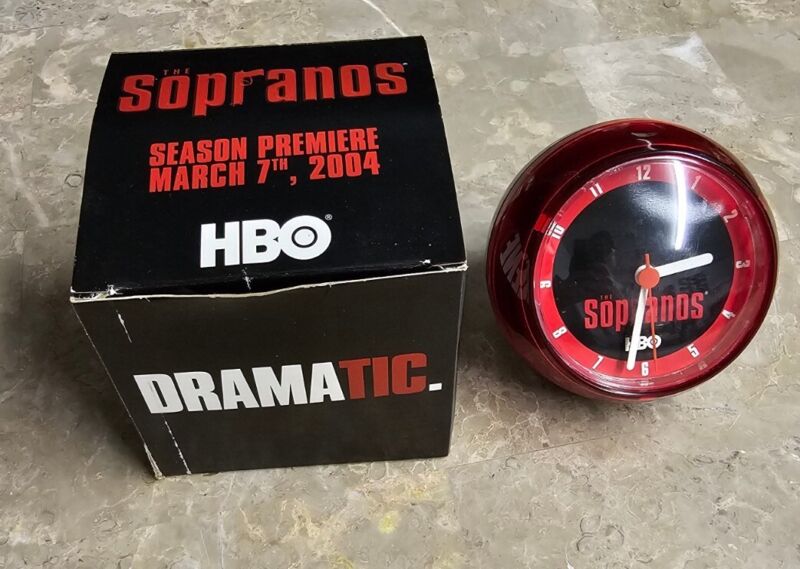 Sopranos HBO Promotional Clock With Box Working Television Show 