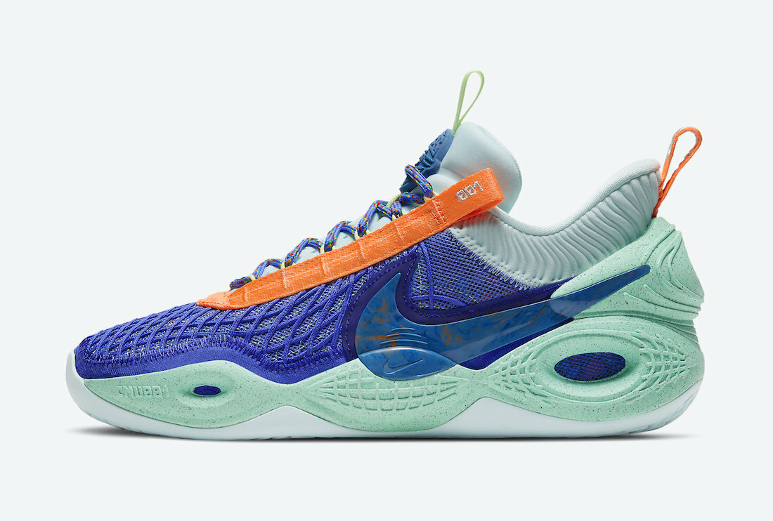 

Nike Cosmic Unity Amalgam Green Glow Blue Orange DA6725-500 sz 4.5 Men = 6 Women, Multicolor, Nike Cosmic Unity