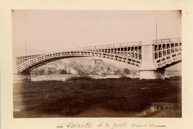 France, Lavoulte, Vers 1886-87 Vintage Albumen Print Tirage AlbuminÃ©  11x16 