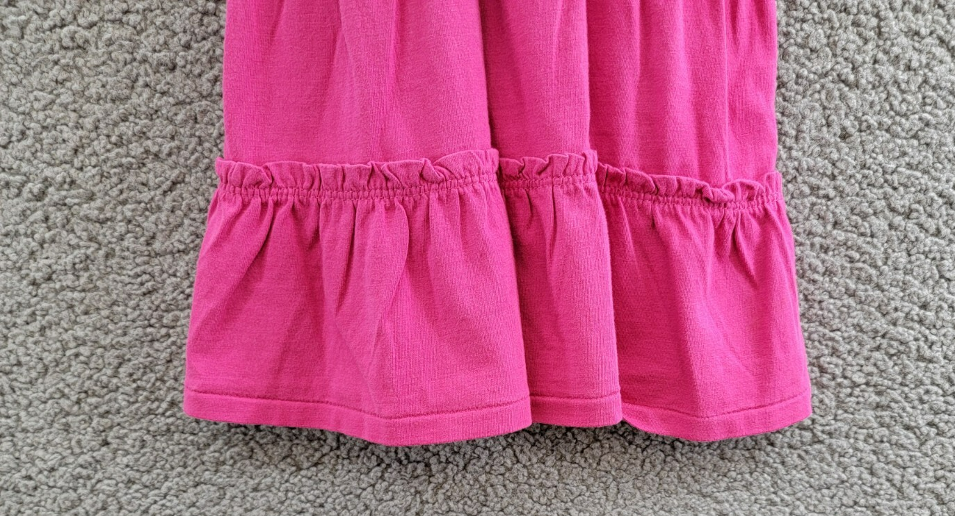 Polo Ralph Lauren Smocked Jersey Dress Little Girls 2 College Pink Square Neck - Picture 4 of 16