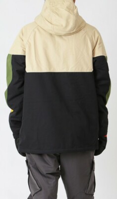 Pre-owned 686 Static Insulated Jacket (l) Putty Colorblock M1w115-puty