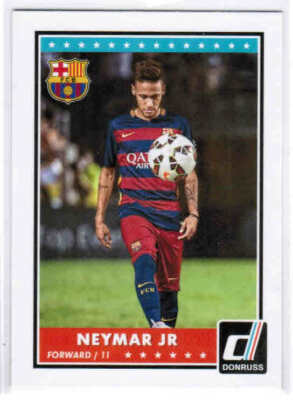 Neymar Jr. ネイマール donruss canvas キャンバスカード 2015 PANINI DONRUSS SOCCER NEYMAR JR #69 BASE CARD FC