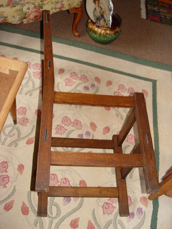 Arts & Crafts Mission Oak 1905 - 1910 Antique Craftsman Mortised Side Chair