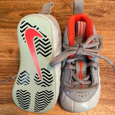 Nike Little Foam Posite Pro Pure Platinum Baby Crib Shoes. 